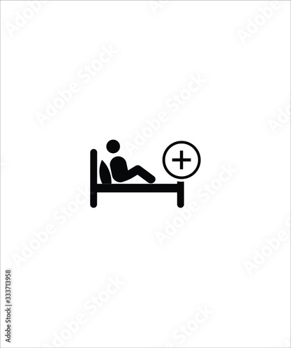 hospital rest flat icon,vector best flat design icon.