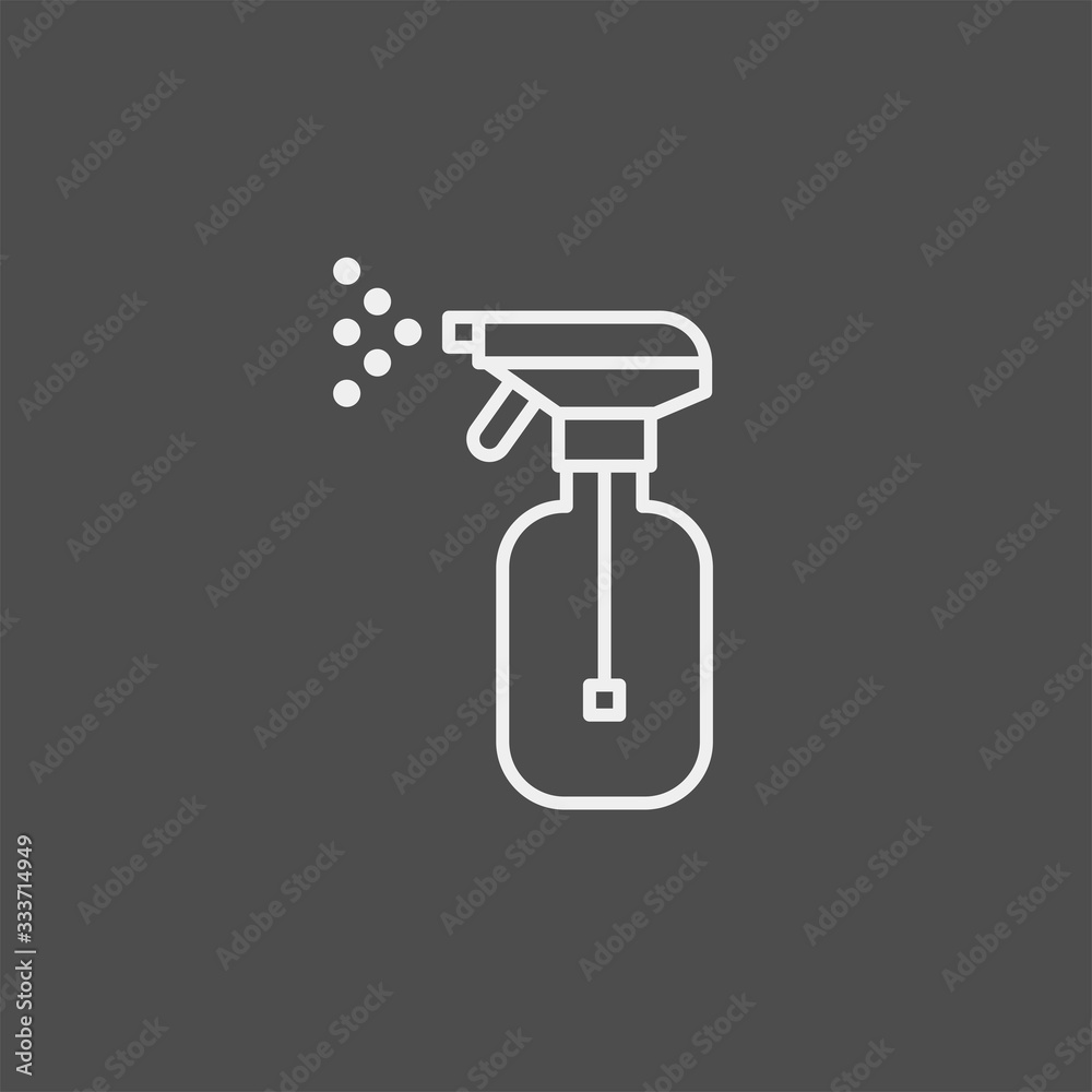 Pulverizer flat vector icon. Disinfection spray flat vector icon Pulverizer flat vector icon. Disinfection spray flat vector icon