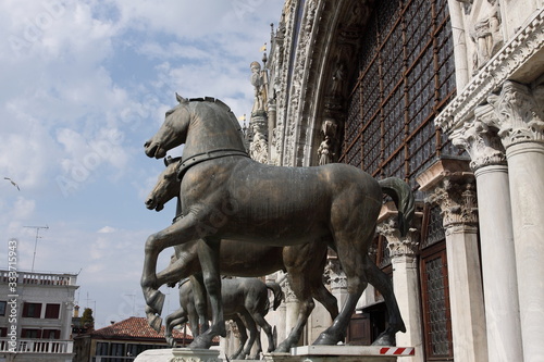 Four horses at St. Mark's Cathedral in Venice, Italy