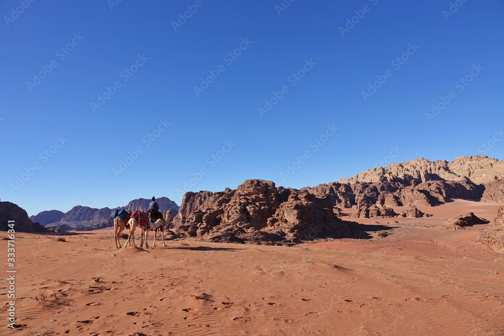 Paysage du Wadi Rum en Jordanie Paysage du Wadi Rum en Jordanie