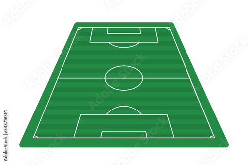 Vector illustration of Green football field. soccer field. 