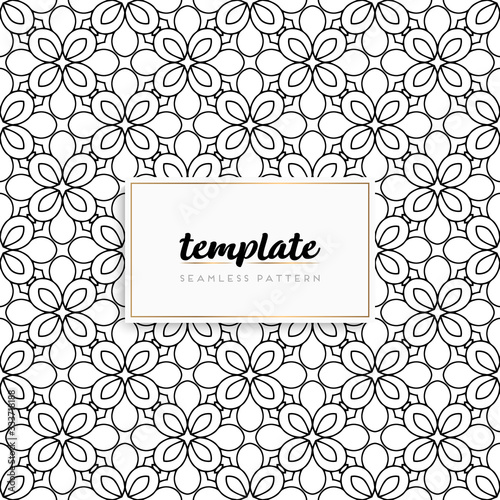 Background mandala seamless pattern vector