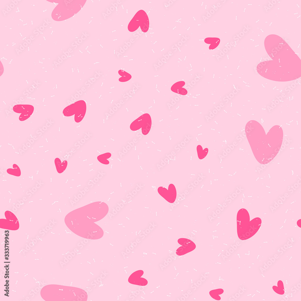 Pink hearts cute trendy seamless pattern. Applicable for paper or textile print, web and other backgrounds, Saint Valentine's day concepts, etc. Pink hearts cute trendy seamless pattern. Applicable for paper or textile print, web and other backgrounds, Saint Valentine's day concepts, etc.