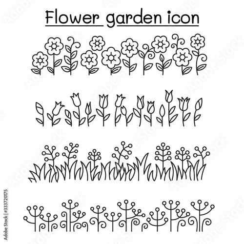 flower garden vector decorative graphic design