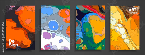 Modern design A4.Abstract bright texture of colored bright liquid paints.Splash  trends paints.Used design presentations, print,flyer,business cards,invitations, calendars,sites, packaging,cover.
