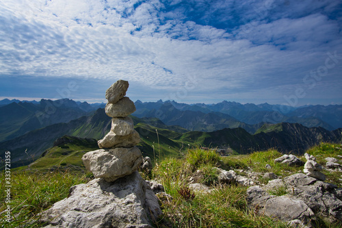 Oberstorf Nebelhorn Stein Skulptur Berg © Daniel