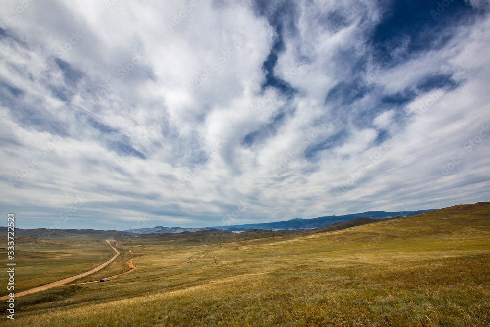 Valley in Olkhon island, Baikal, Russia