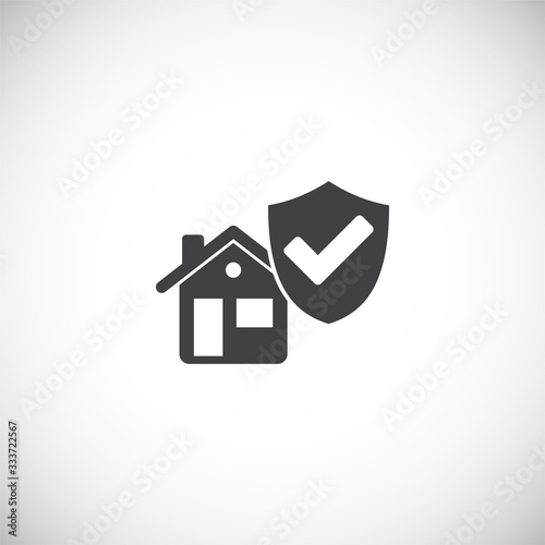 Smart security related icon on background for graphic and web design. Creative illustration concept symbol for web or mobile app