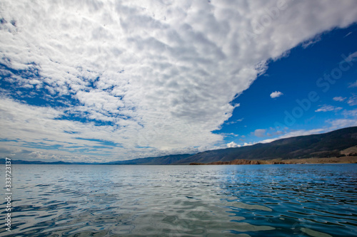 Beautiful landscape of Baikal river in Russia