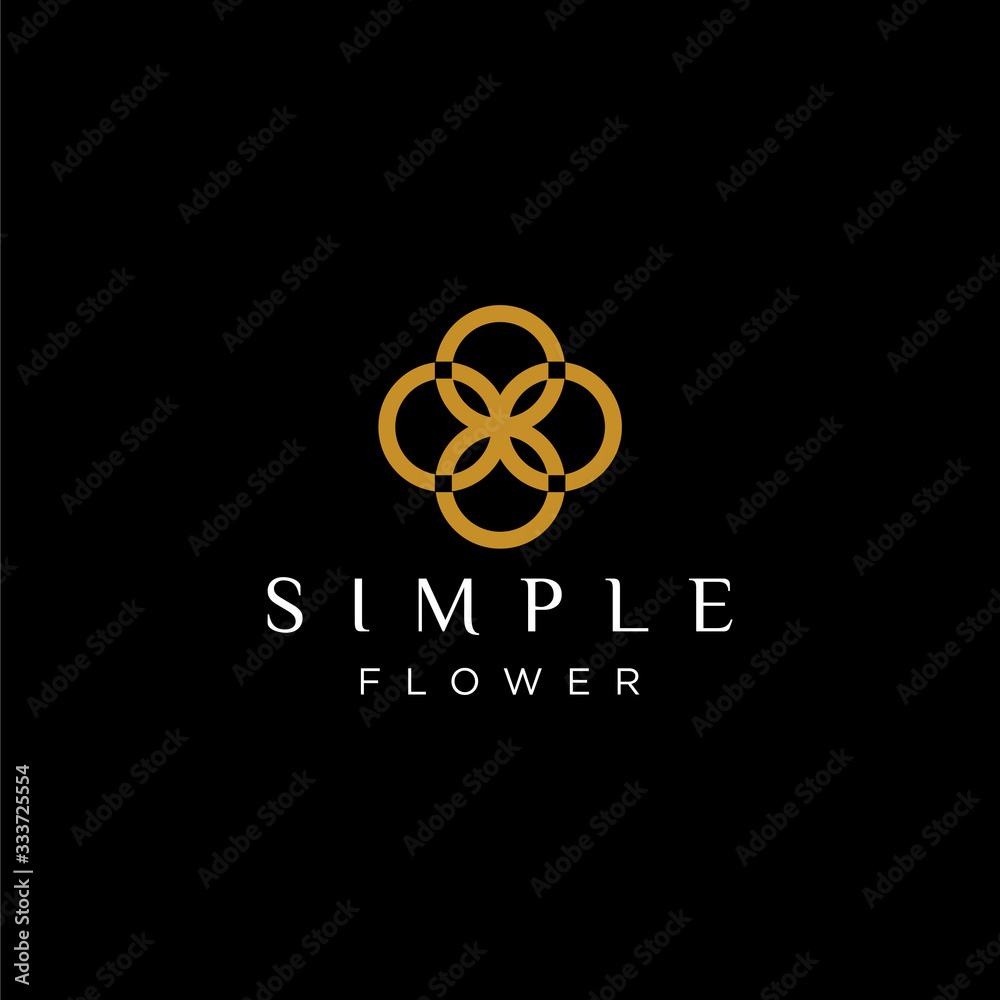 Luxury logo design for beauty or fashion business, wedding etc - EPS10 - Vector.