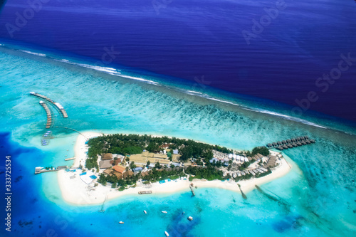 Maldives aerial view