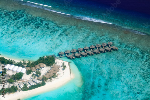 Maldives aerial view