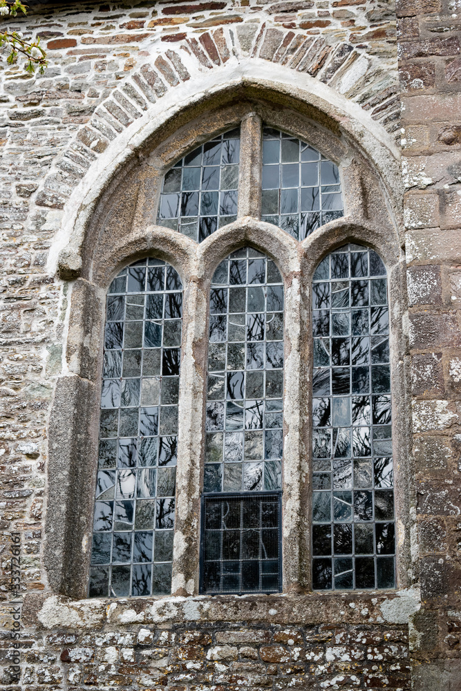 arched church window