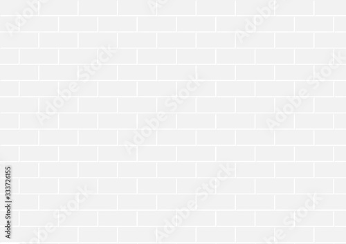 White brick wall is texture vector for use wallpaper.