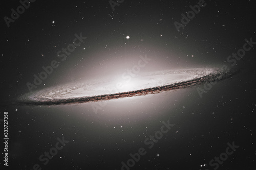 Fototapeta Naklejka Na Ścianę i Meble -  Sombrero Galaxy M104  in constellation Virgo..Elements of this image are furnished by NASA.