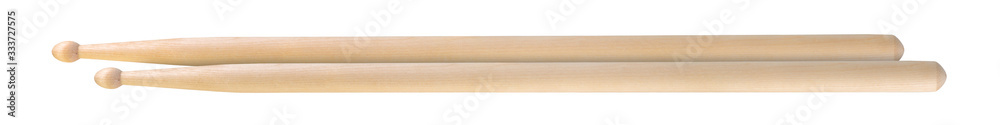 set of drum sticks web banner isolated on white set of drum sticks web banner isolated on white
