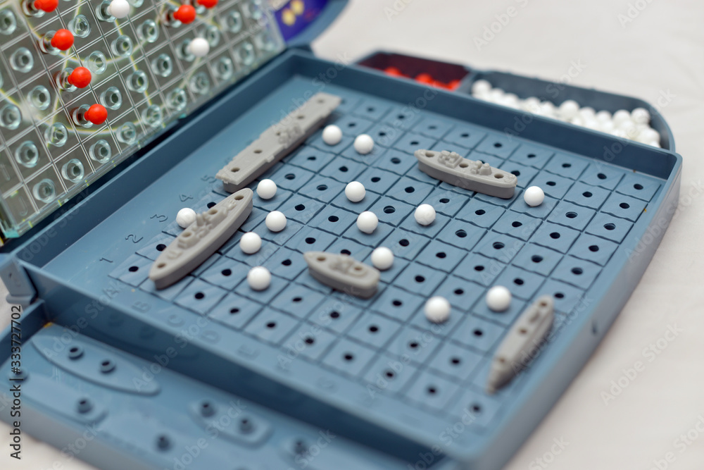 Blue Battle Ship Board Game All Misses Blue Battle Ship Board Game All Misses