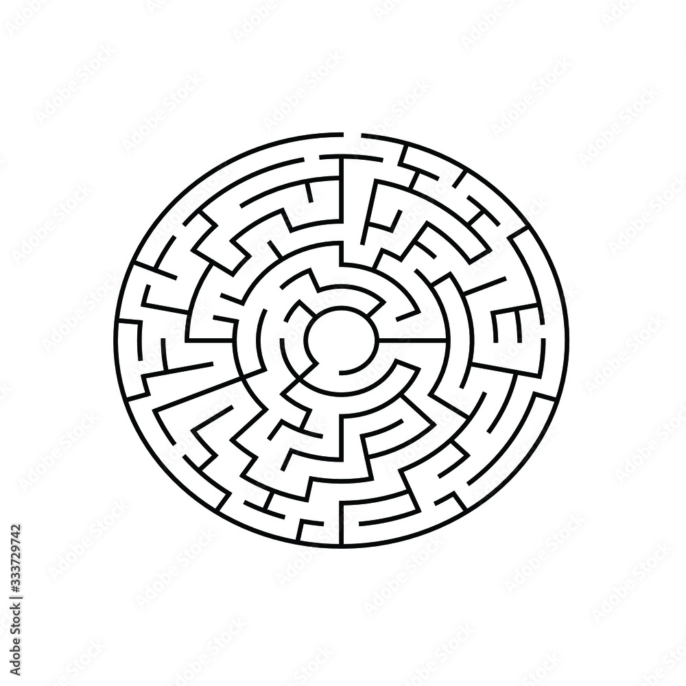 8 corridor wide circular maze with no solution 8 corridor wide circular maze with no solution