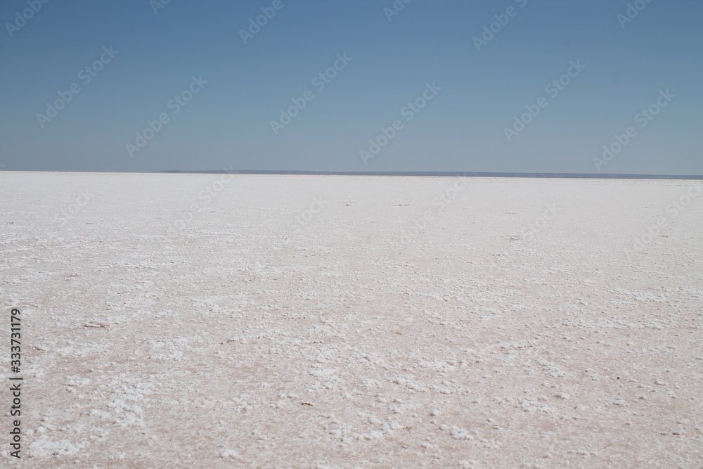 Obraz premium Tried out salt lake in South Australia