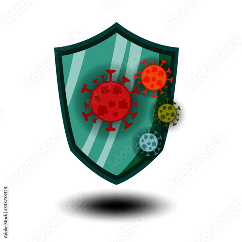 Virus protection vector with shield