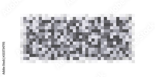 Censor pixeled bar. Nudity skin or sensitive text adult content cover. Abstract censorship blurred mosaic monochrome pattern. photo