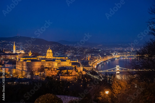 Fototapeta Naklejka Na Ścianę i Meble -  A view of Budapest Hungary