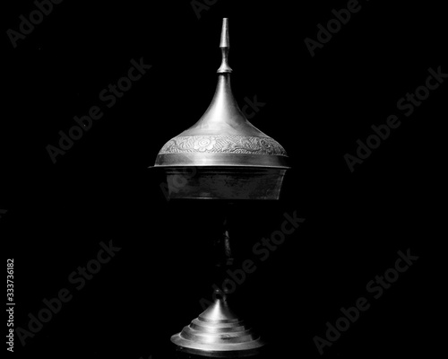 Isolated Black Background Lamp