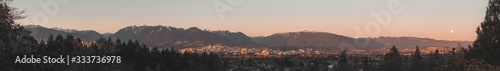 Panorama view of Vancouver BC