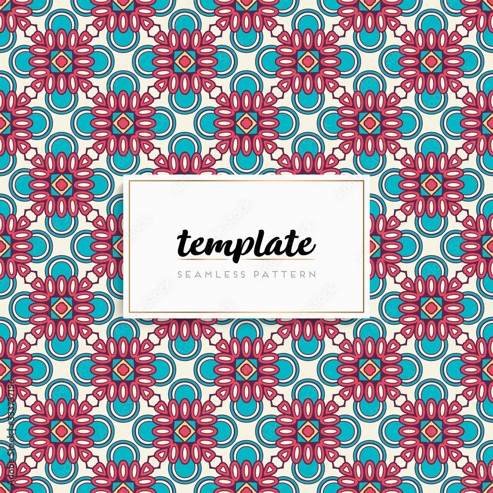 Background mandala seamless pattern vector Background mandala seamless pattern vector