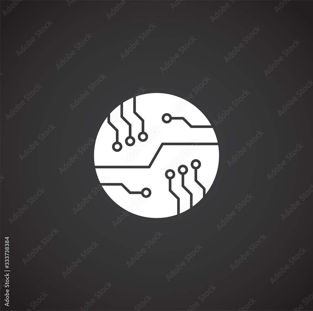 Processor chip related icon on background for graphic and web design. Creative illustration concept symbol for web or mobile app Processor chip related icon on background for graphic and web design. Creative illustration concept symbol for web or mobile app