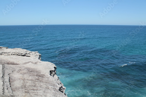 Rocky coast at the ocean in Ausralia