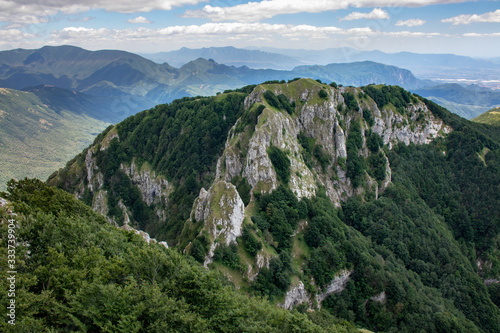 view of the top of mount Accellica. Monti Picentini park, Campania, Italy