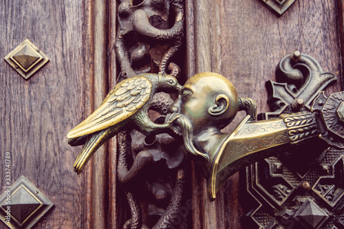Old key handle detail