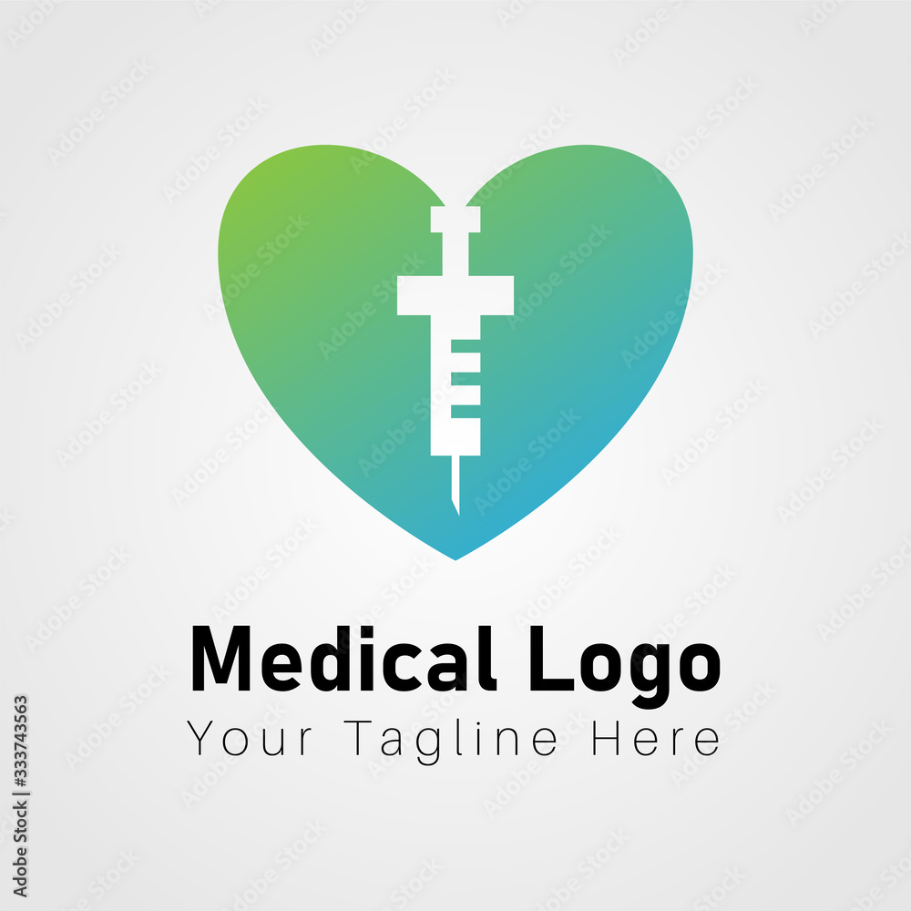 Obraz premium Logo Vector Medical and healthy for hospital, clinic use for print and brand
