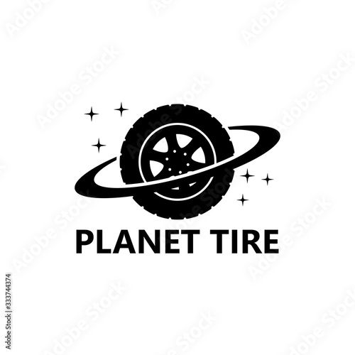 Planet Tire Logo Template Design