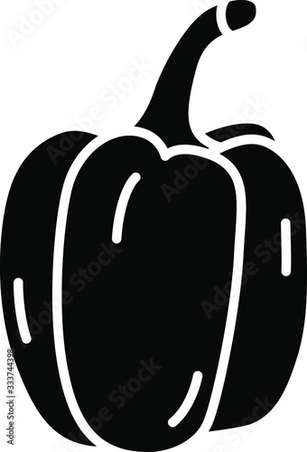 Pepper Vegetable Icon Illustration Design