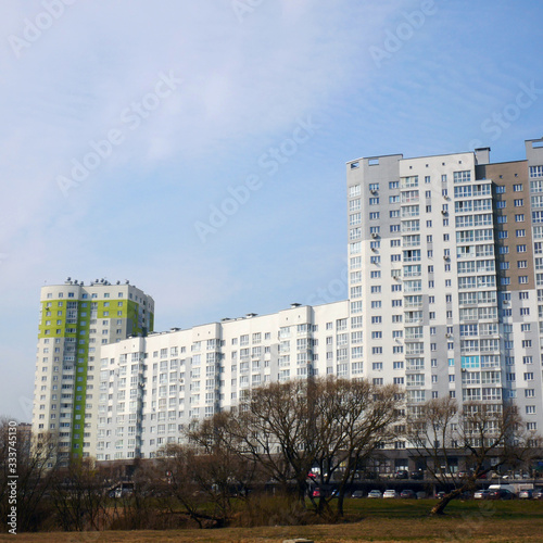 city landscape tall apartment buildings © Yahor Shylau 