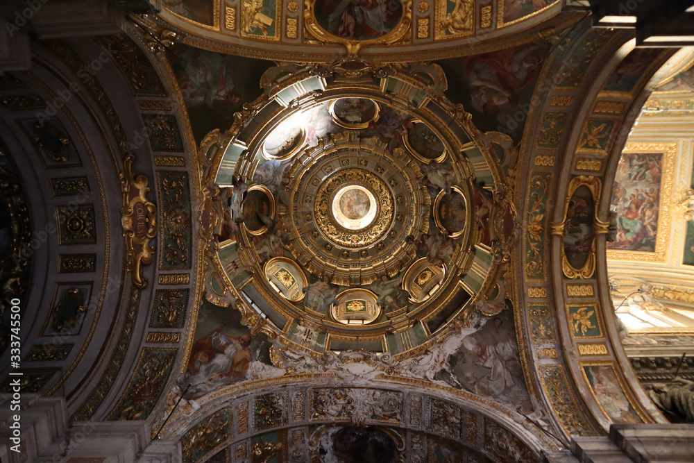 Ceiling paintings in the Church of the gesu