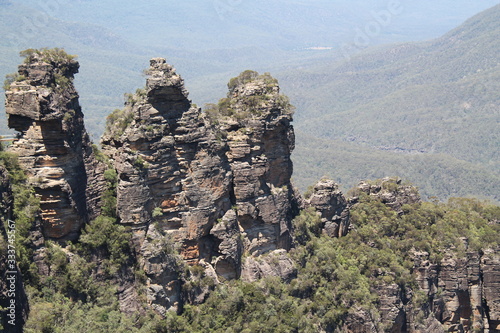 Three Sisters rock in New South Wales, Australia