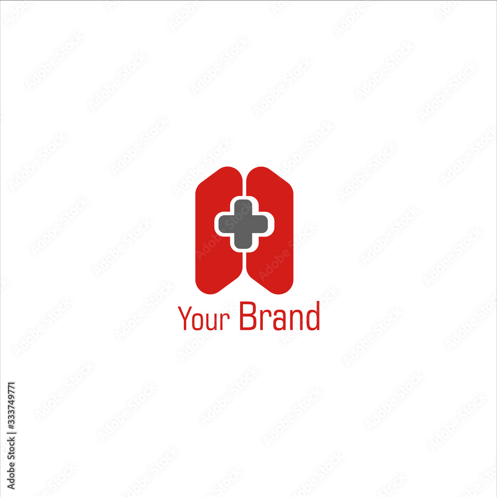 A health logo with illustrations of lung health for your business, hospital and laboratory needs A health logo with illustrations of lung health for your business, hospital and laboratory needs