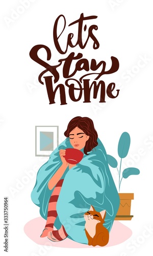 Corona virus (covid 19) campaign to stay at home. lifestyle activity that you can do at home to stay healthy. Flat design vector