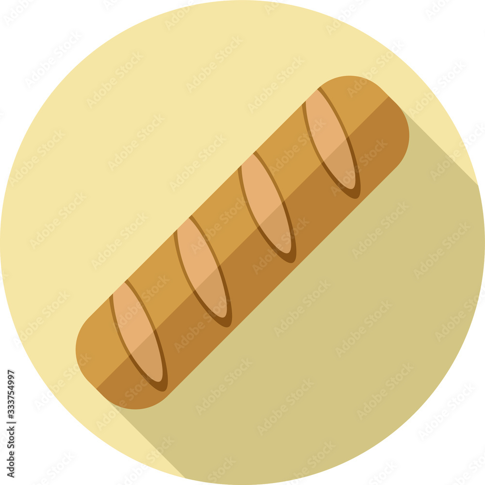 flat design baguette or medicine plaster band flat design baguette or medicine plaster band
