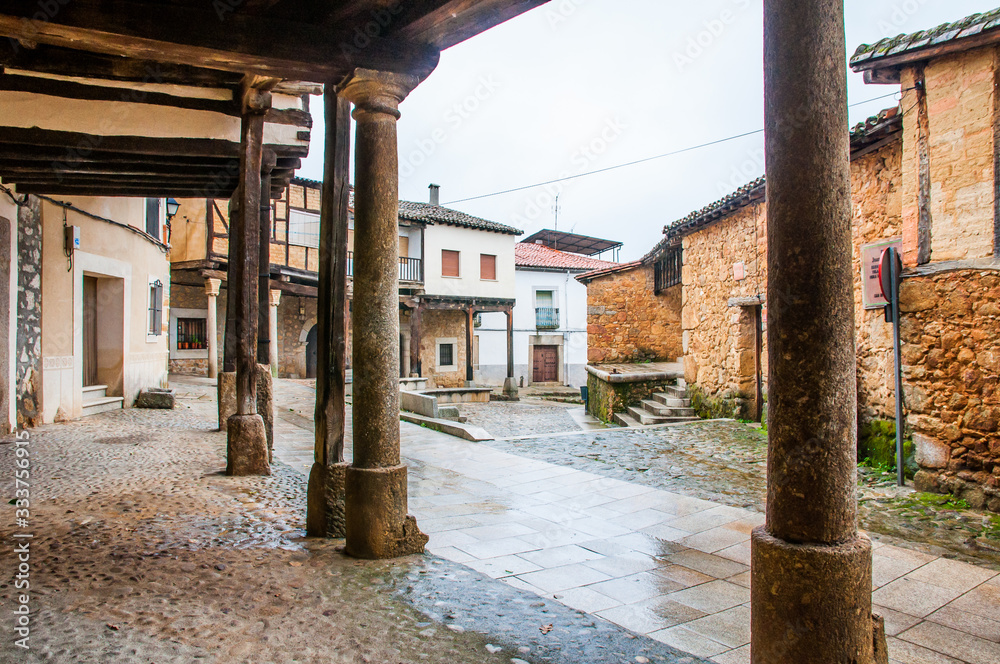 landscapes of old villages in the interior of the iberian peninsula