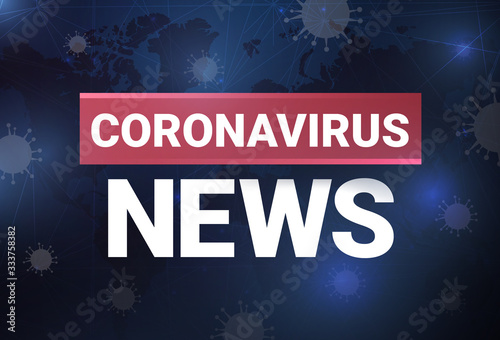 Coronavirus news, vector illustration, blog post 