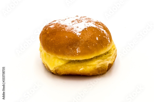Bola de Berlim, or Berlim Ball, a Portuguese pastry made from a fried donut filled