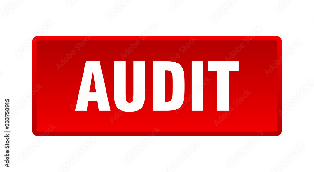 audit button. audit square red push button audit button. audit square red push button
