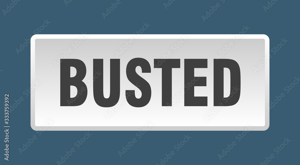 busted button. busted square white push button busted button. busted square white push button