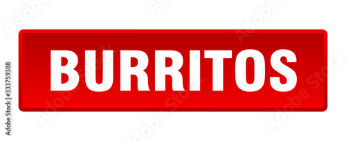 burritos button. burritos square red push button