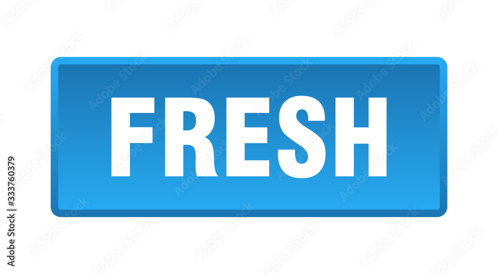 fresh button. fresh square blue push button fresh button. fresh square blue push button