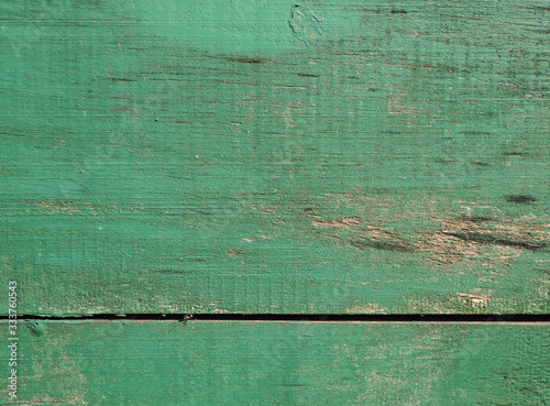 Green texture, old wood background